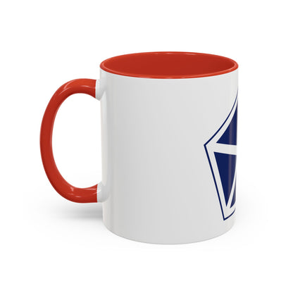 V Corps United States (U.S. Army) Accent Coffee Mug