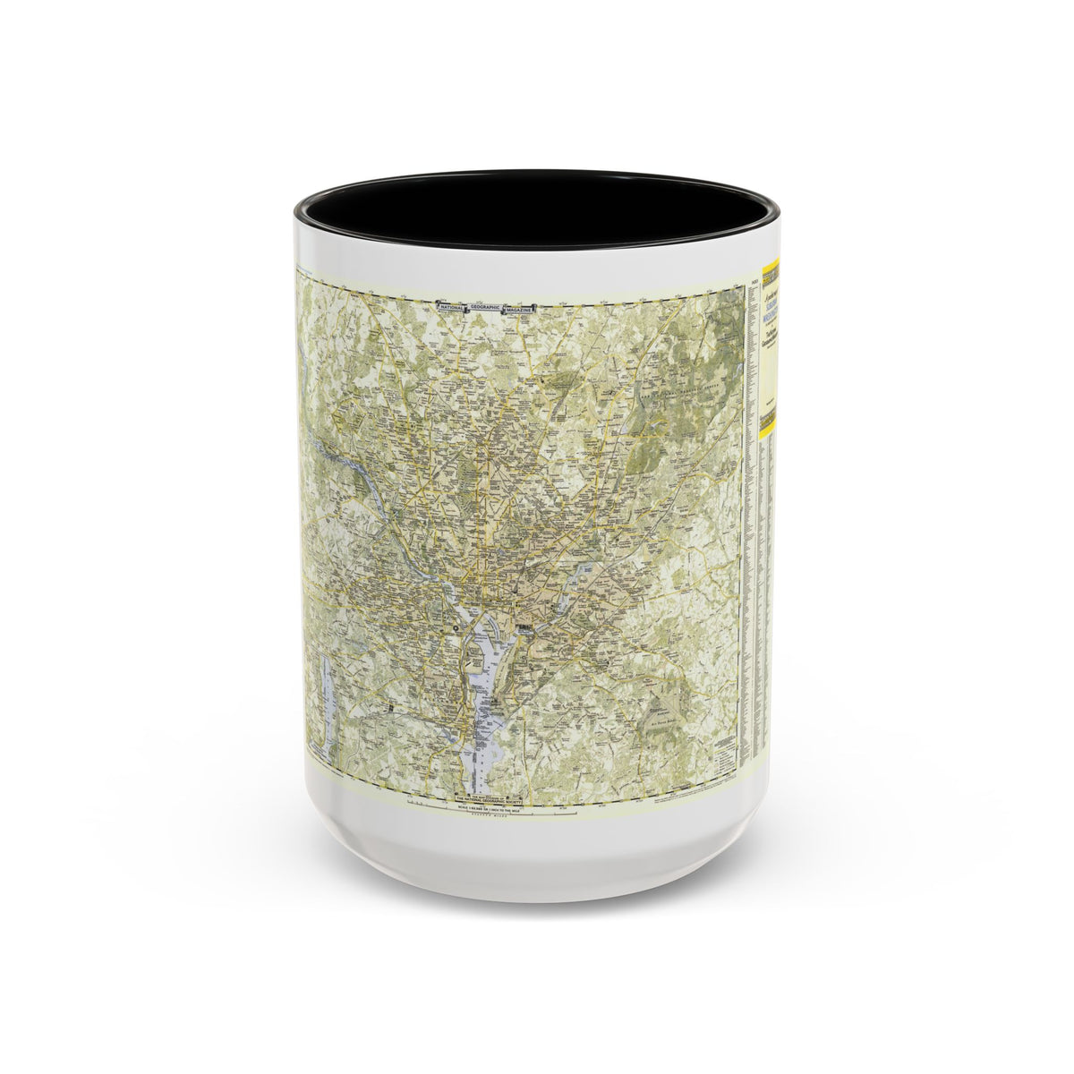 USA - Washington, Suburban (1948) (Map) Accent Coffee Mug
