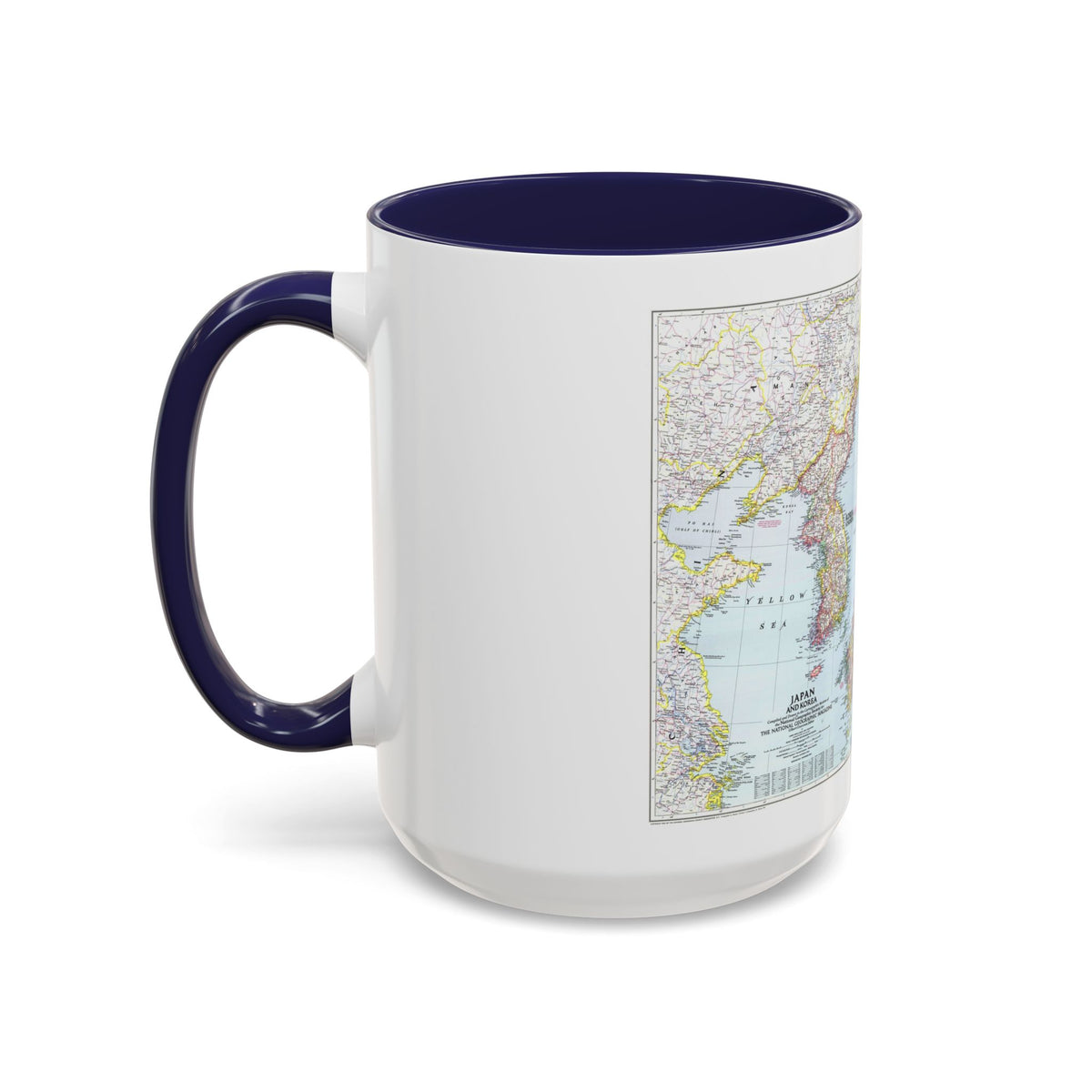 Japan and Korea (1945) (Map) Accent Coffee Mug