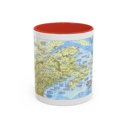 USA - Northern Approaches 1 (1985) (Map) Accent Coffee Mug
