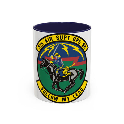 9th Air Support Operations Squadron (U.S. Air Force) Accent Coffee Mug