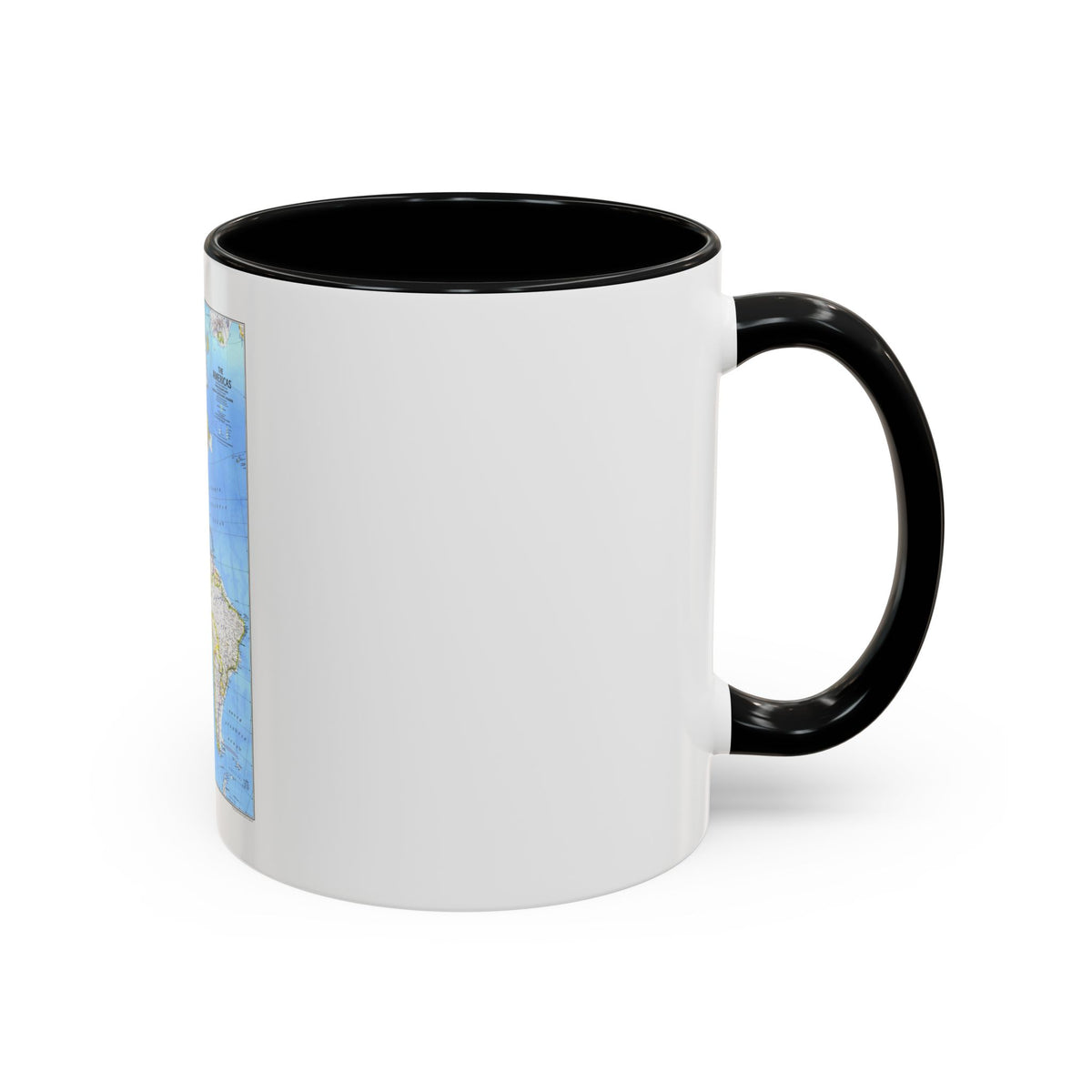 Americas, The (1979) (Map) Accent Coffee Mug