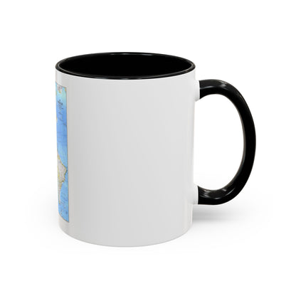 Americas, The (1979) (Map) Accent Coffee Mug