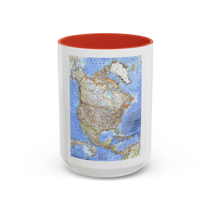 North America (1964) (Map) Accent Coffee Mug