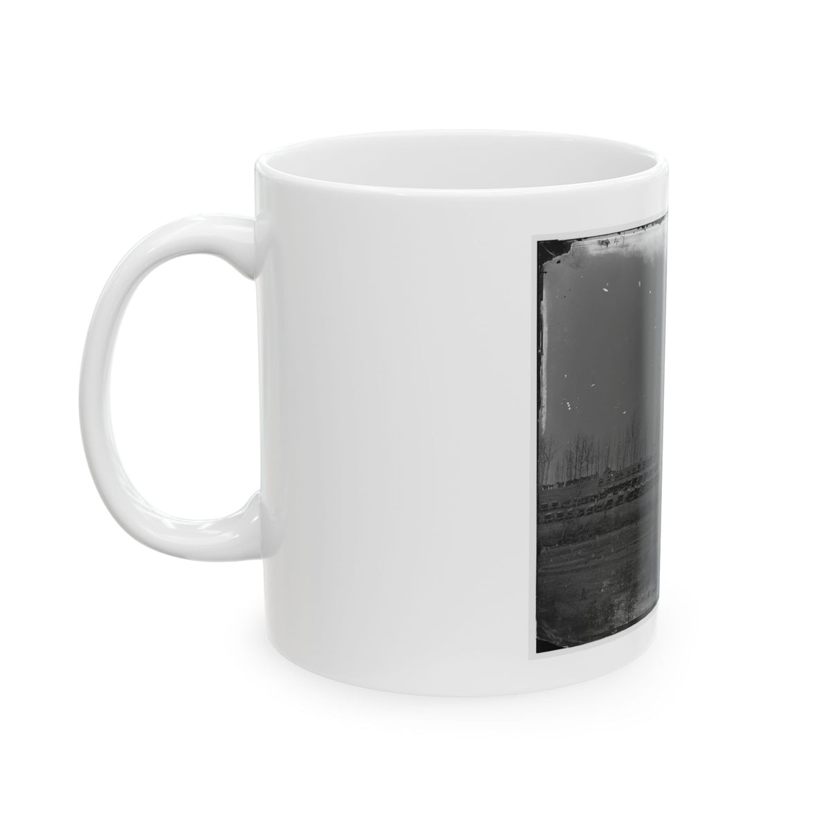 Rappahannock Station, Va. General View Of 50th New York Engineers' Winter Encampment (U.S. Civil War) White Coffee Mug