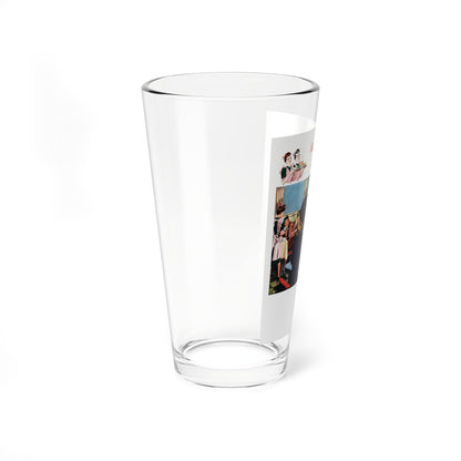 Only two waitresses, Wurlitzer adv,t Collier's, September 21, 1946 (Magazine Illustration) Pint Glass 16oz
