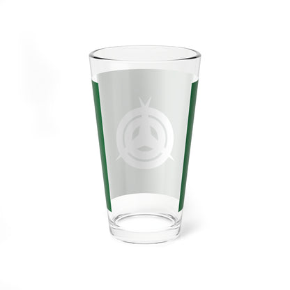 Flag of Misato Saitama town (Japan) Pint Glass 16oz