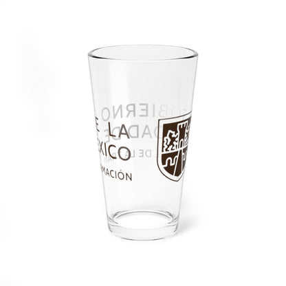 Gobierno de la Ciudad de México 2024-2030 2 (Costa Rica) (Coat of Arms) Pint Glass 16oz