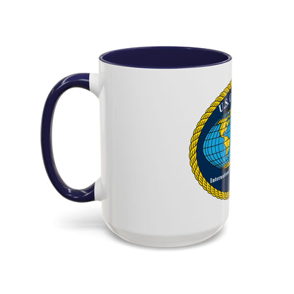 USCG International Port Security Program (U.S. Coast Guard) Accent Coffee Mug
