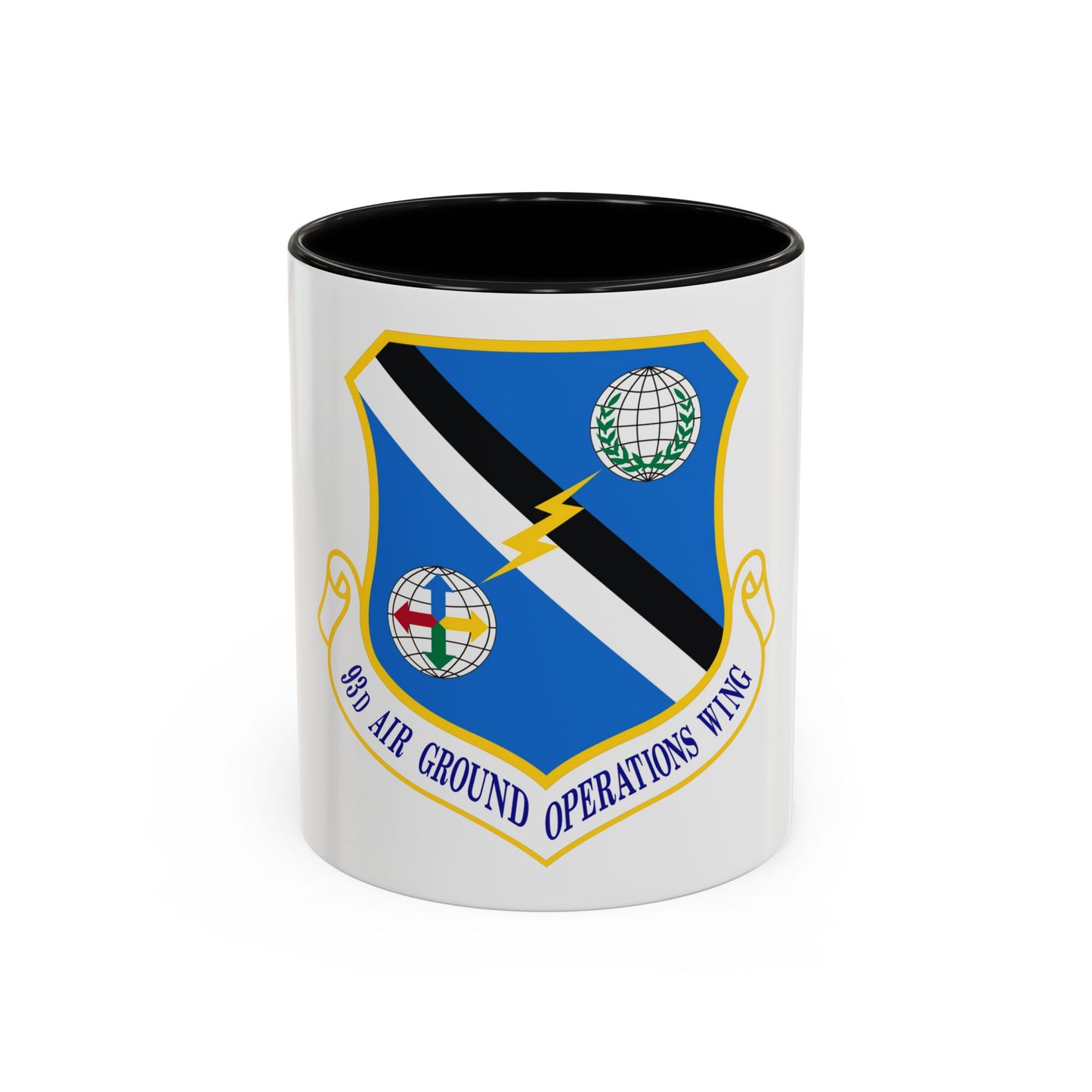 93d Air Ground Operations Wing Emblem (U.S. Air Force) Accent Coffee Mug