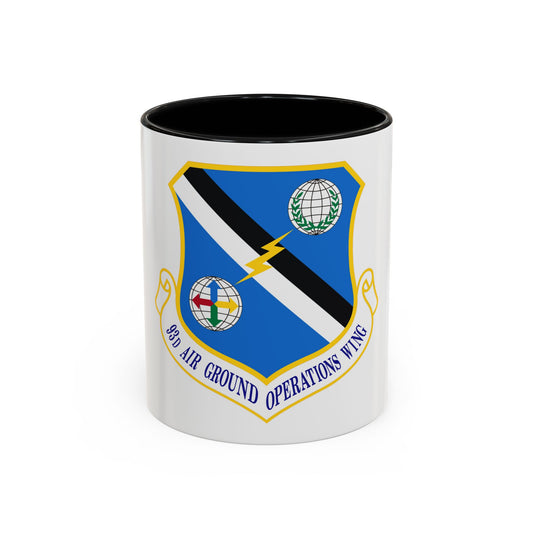 93d Air Ground Operations Wing Emblem (U.S. Air Force) Accent Coffee Mug