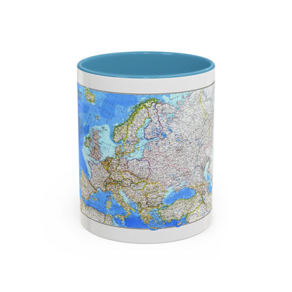 Europe (1983) (Map) Accent Coffee Mug