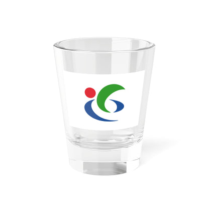 Flag of Higashiomi Shiga (Japan) Shot Glass 1.5oz
