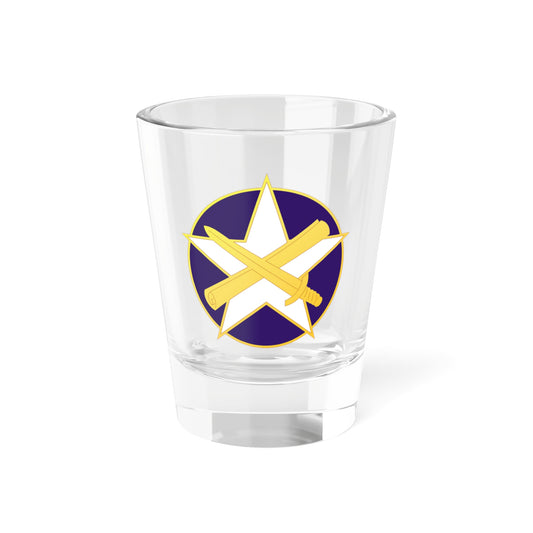 Verre à liqueur de la 85e Brigade des affaires civiles (armée américaine) 1,5 oz