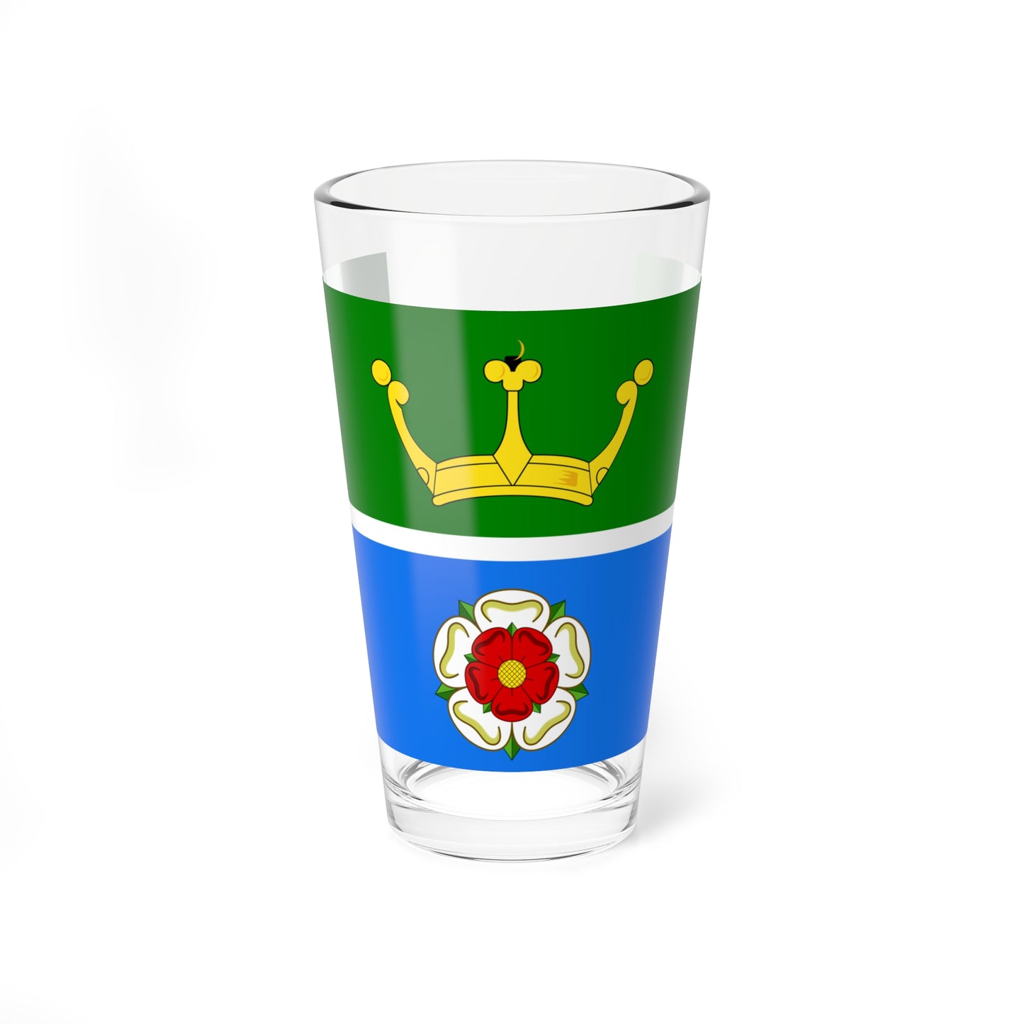 Hampshire green and blue flag (England) Pint Glass 16oz