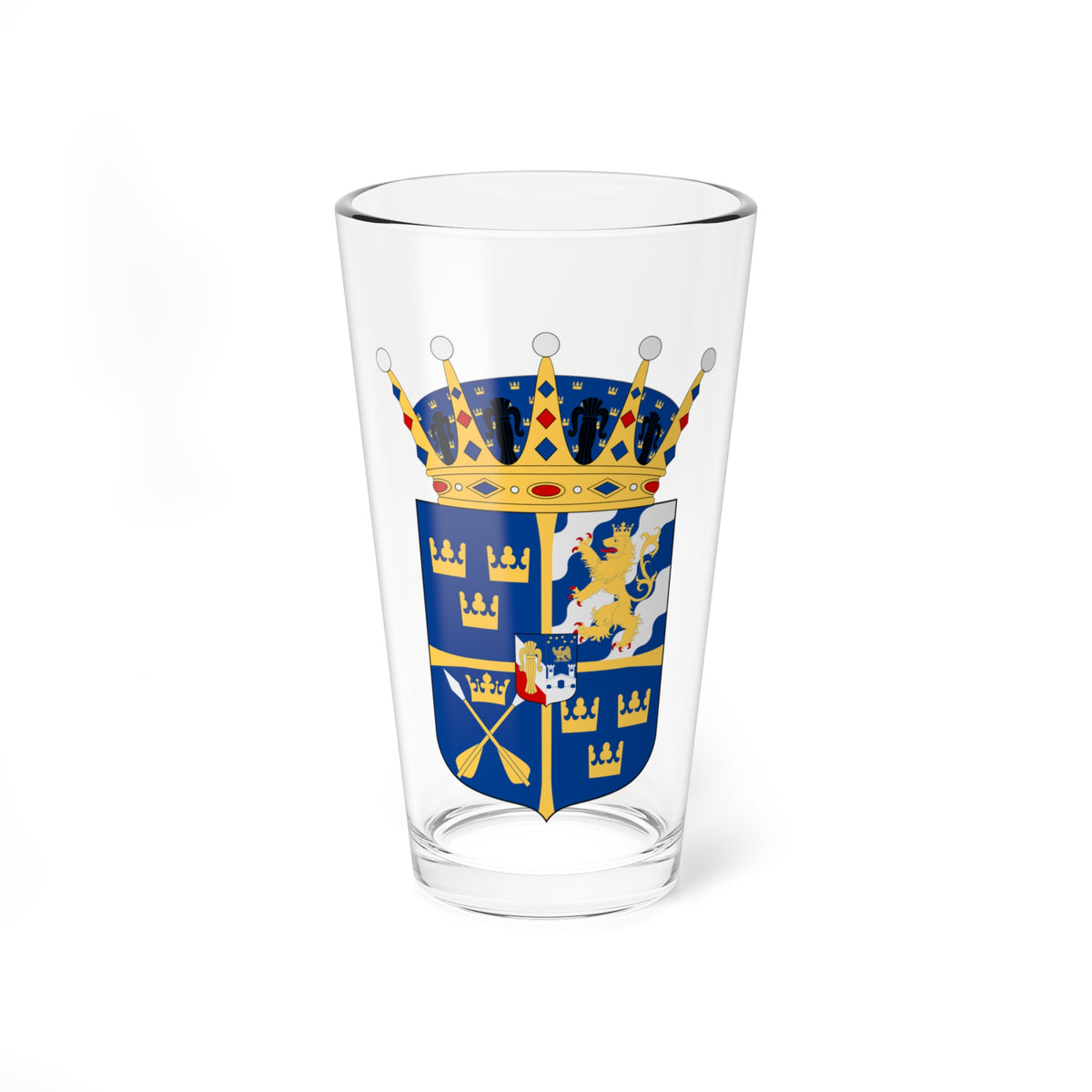 Prins Gabriel vapen (Sweden) (Coat of Arms) Pint Glass 16oz