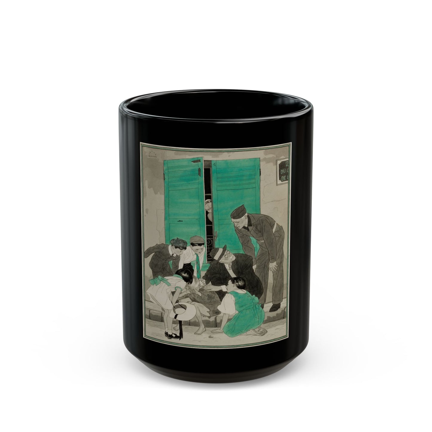 Consolation, Collier's magazine illustration - Black Coffee Mug-15oz-Go Mug Yourself