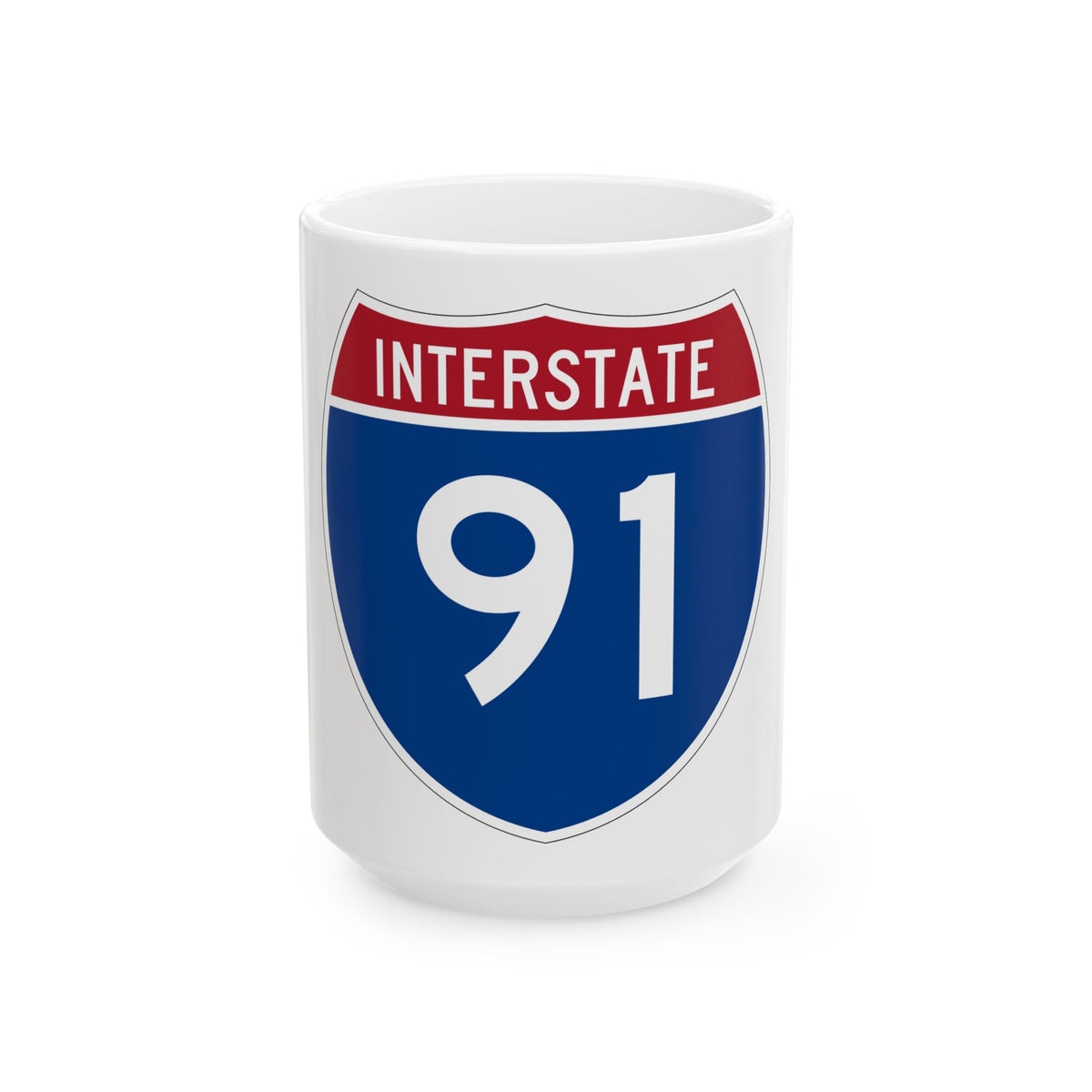 Interstate 91 (U.S. Highways) White Coffee Mug