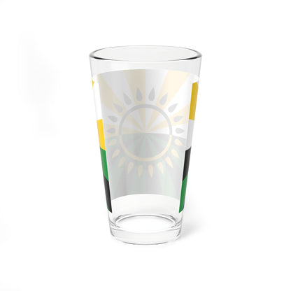 Flag of Groznensky district (Russia) Pint Glass 16oz