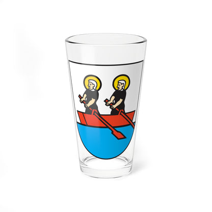Oberägeri Wappen (Switzerland) (Coat of Arms) Pint Glass 16oz