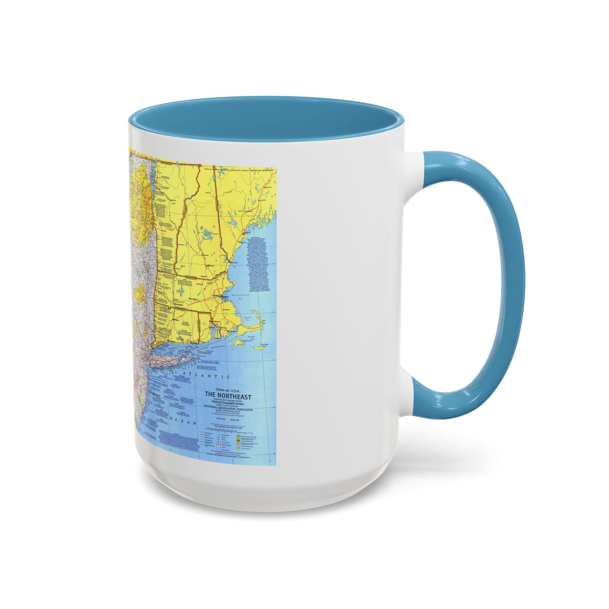 USA - Northeast 1 (1978) (Map) Accent Coffee Mug