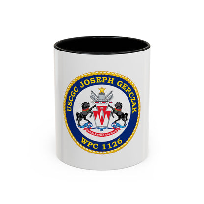 USCGC JOSEPH GERCZAK WPC 1126 (U.S. Coast Guard) Accent Coffee Mug