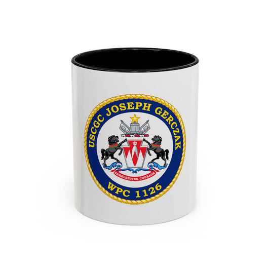 USCGC JOSEPH GERCZAK WPC 1126 (U.S. Coast Guard) Accent Coffee Mug