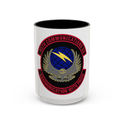 55th Communications Squadron (U.S. Air Force) Accent Coffee Mug