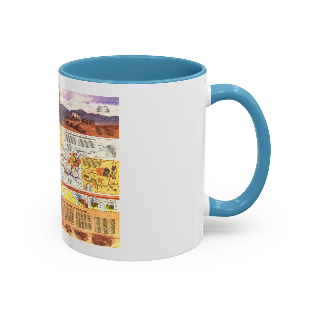 USA - Southwest 2 (1982) (Map) Accent Coffee Mug