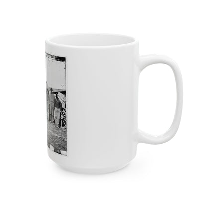 Bermuda Hundred, Va. African-American Teamsters Near The Signal Tower (U.S. Civil War) White Coffee Mug