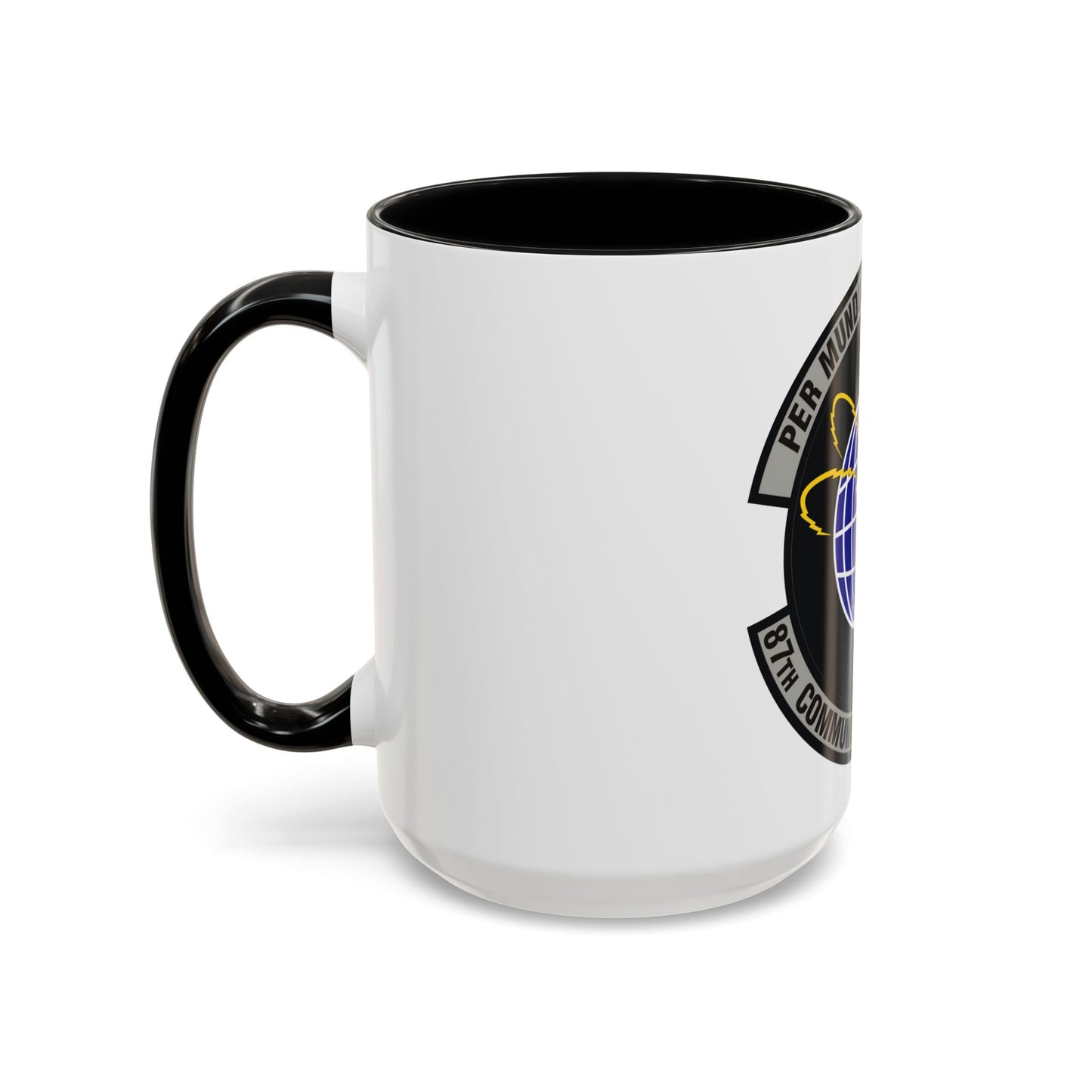 87th Communications Squadron (U.S. Air Force) Accent Coffee Mug