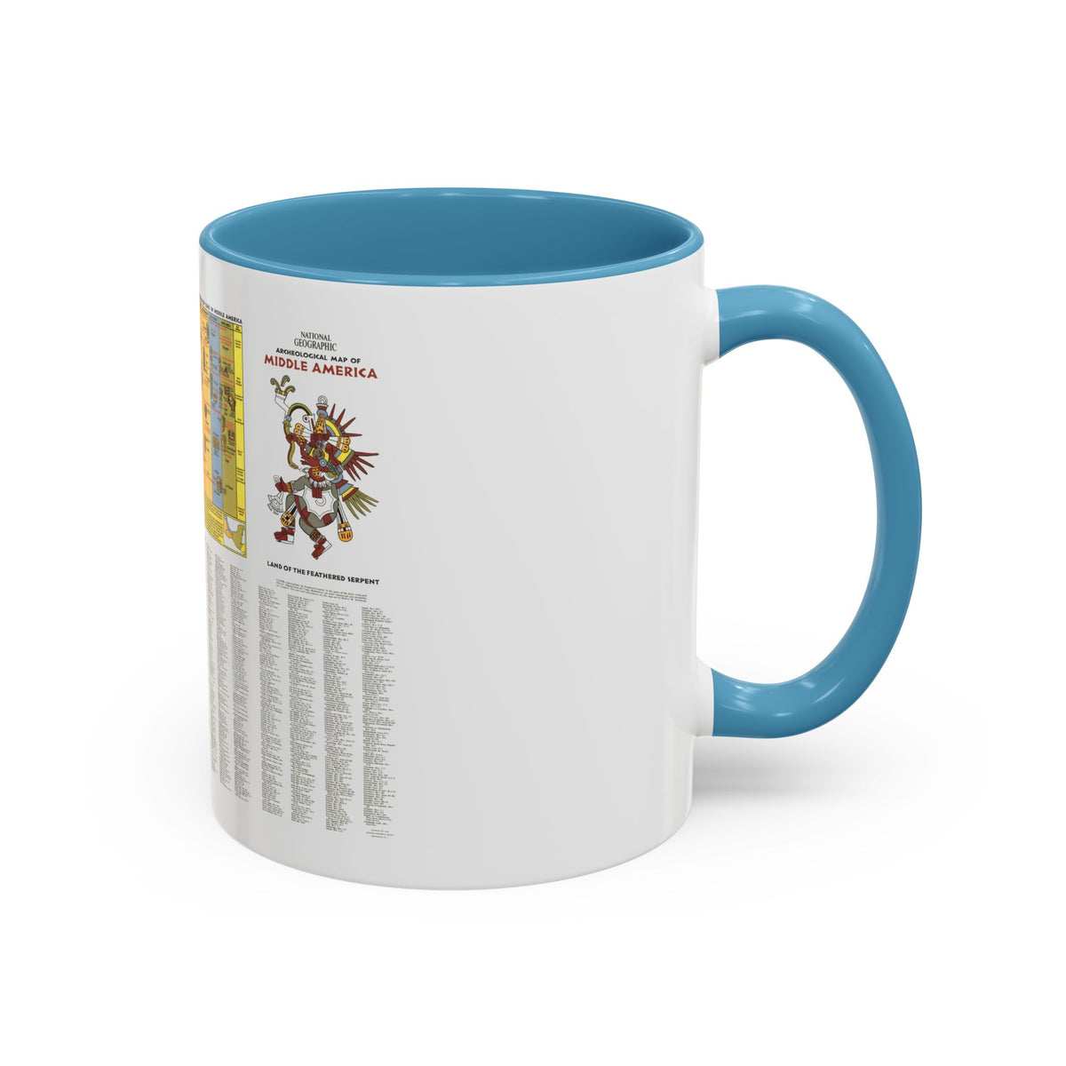 Central America - Archeological Map 2 (1968) (Map) Accent Coffee Mug