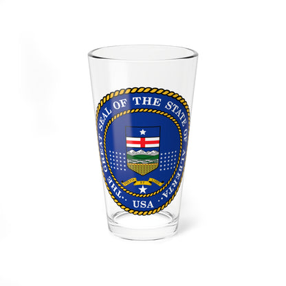 Seal of the Albertan Annexationists (Canada) (Coat of Arms) Pint Glass 16oz