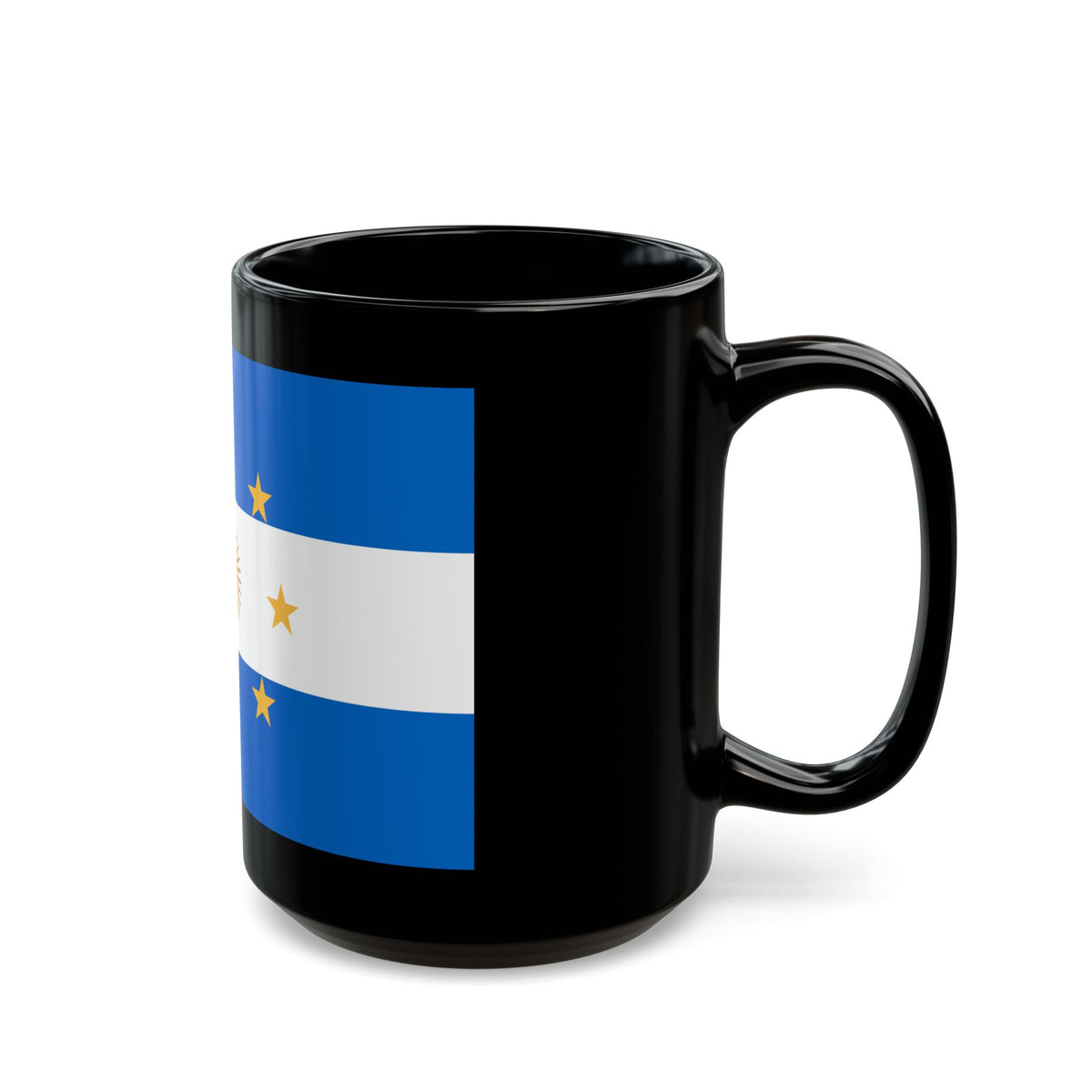 Navy Jack of Argentina 1818 - Black Coffee Mug