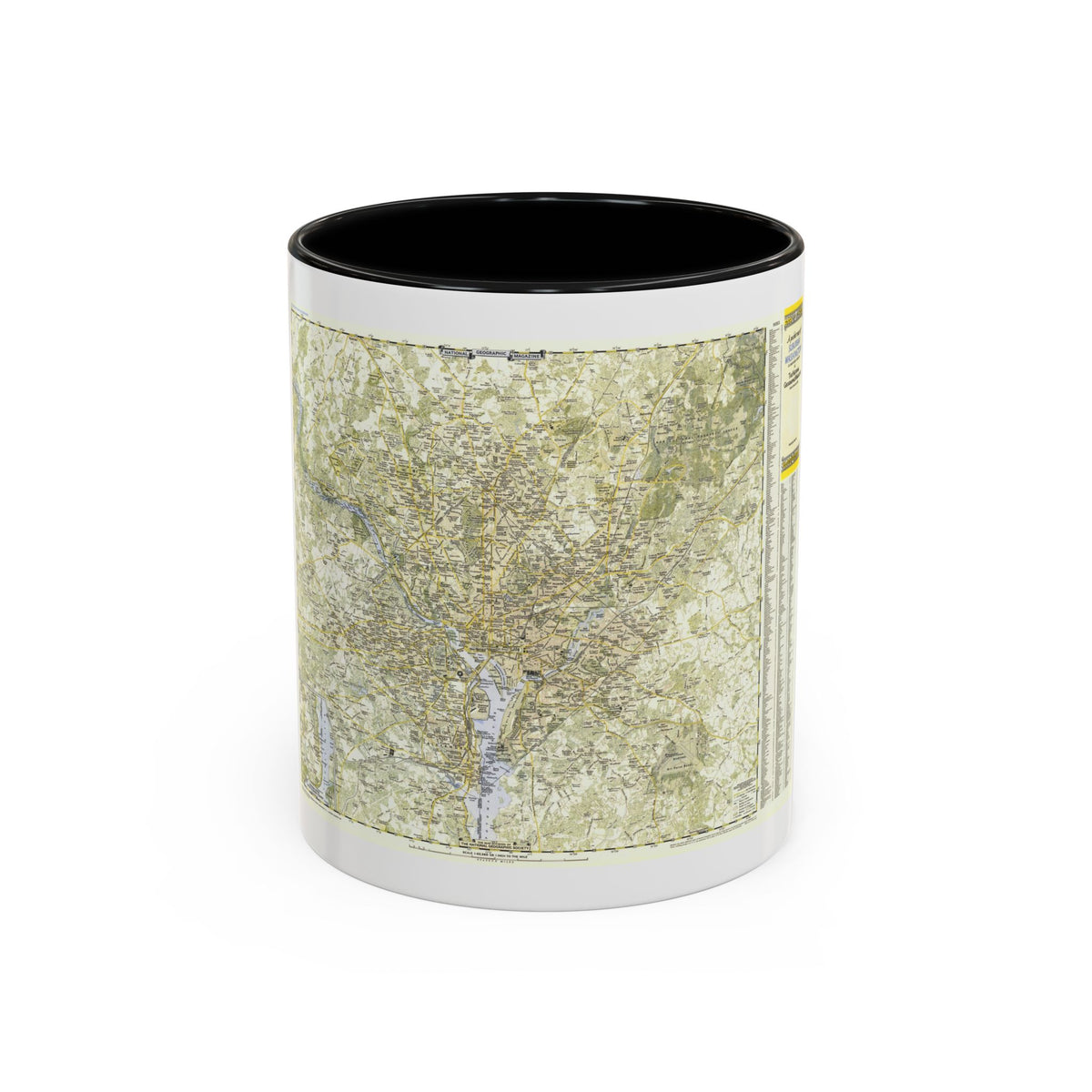 USA - Washington, Suburban (1948) (Map) Accent Coffee Mug