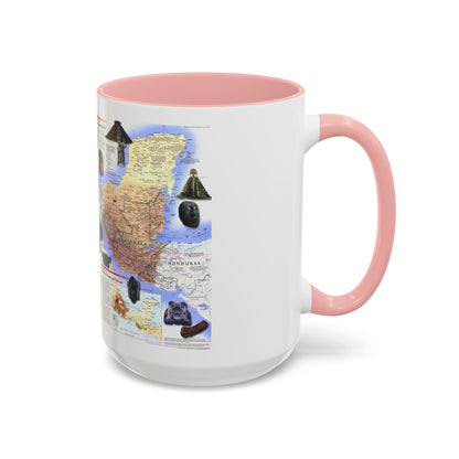 North America - Ancient Mesoamerica (1997) (Map) Accent Coffee Mug