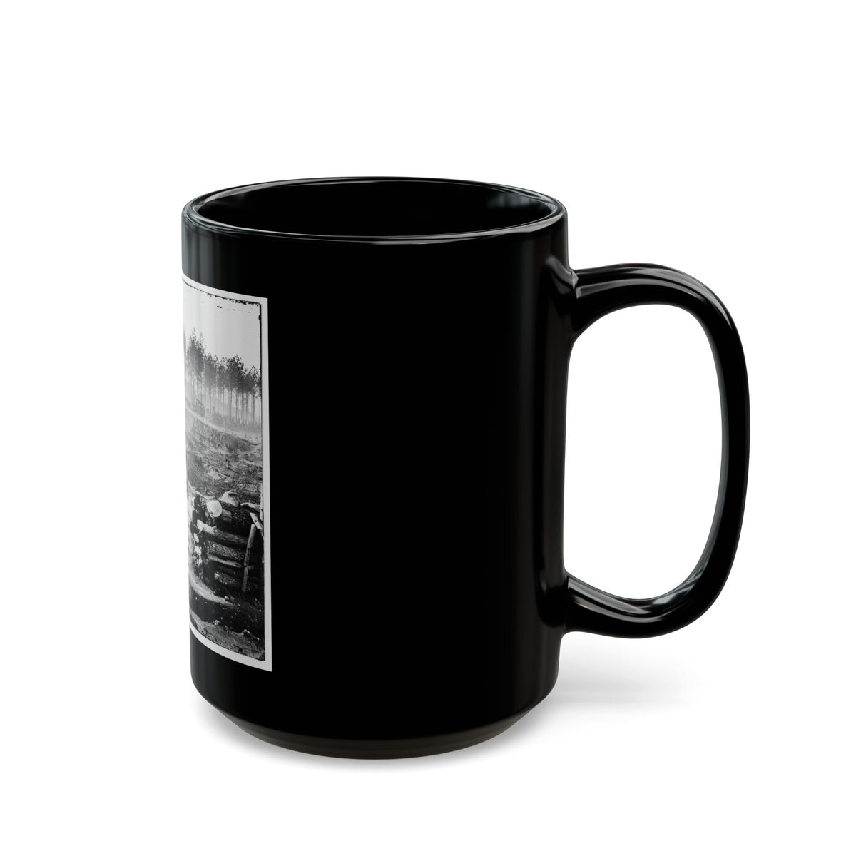 Bermuda Hundred, Va. Federal Earthworks On Left Of The Line, Near Point Of Rocks (U.S. Civil War) Black Coffee Mug