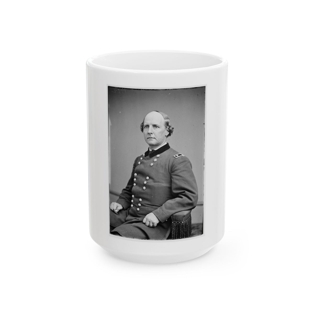 Portrait Of Maj. Gen. Stephen A. Hurlbut, Officer Of The Federal Army (U.S. Civil War) White Coffee Mug