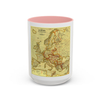Europe, Peace Conference at Paris (1920) (Map) Accent Coffee Mug