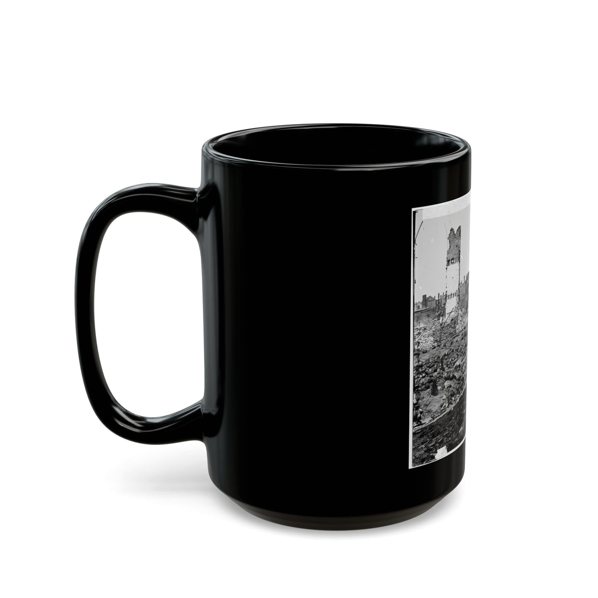 Richmond, Va. Grounds Of The Ruined Arsenal With Scattered Shot And Shell (U.S. Civil War) Black Coffee Mug