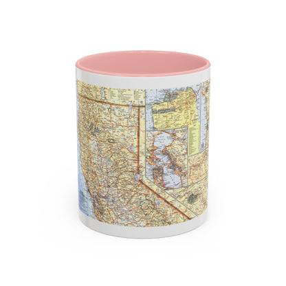 USA - California, Northern (1966) (Map) Accent Coffee Mug