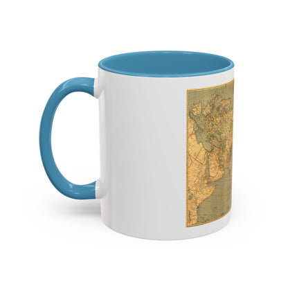 Asia and Adjacent Regions (1933) (Map) Accent Coffee Mug