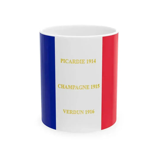 160e regiment dinfanterie-drapeau (France) White Coffee Mug 11oz - Go Mug Yourself