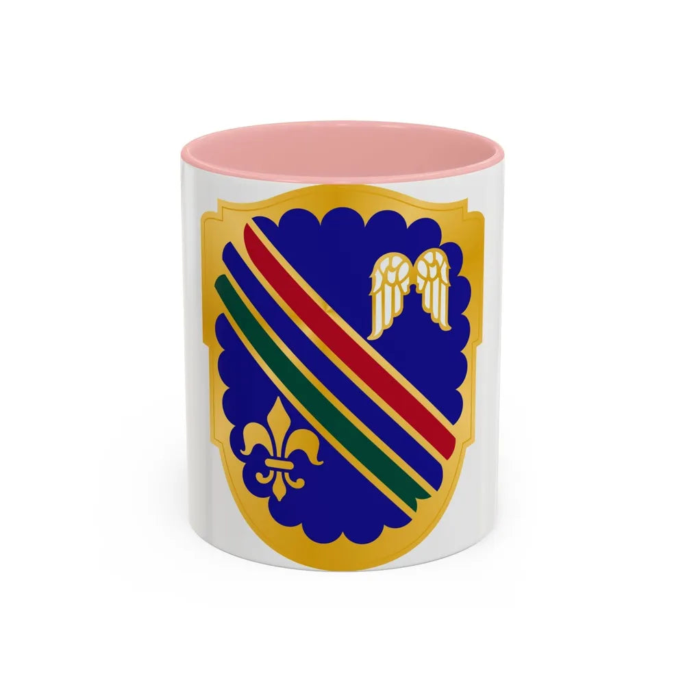 160th Infantry Regiment (U.S. Army) Accent Coffee Mug-11oz-Pink-Go Mug Yourself