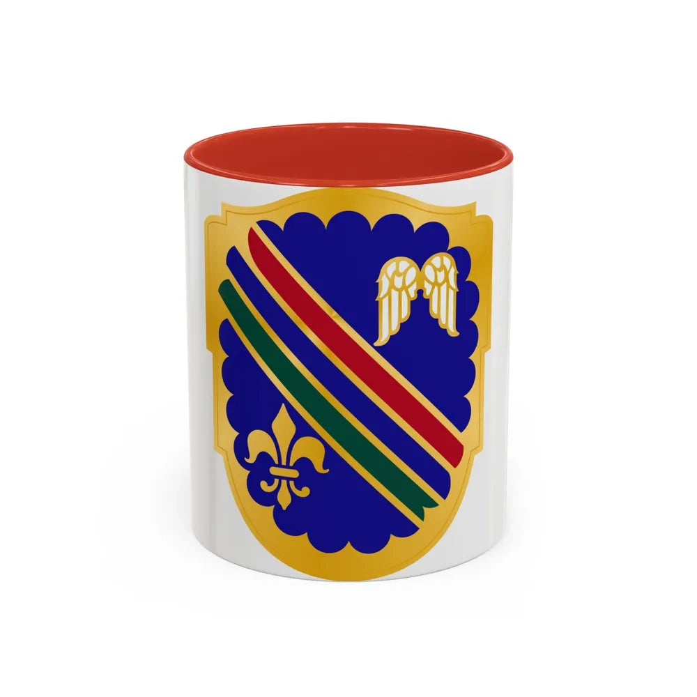 160th Infantry Regiment (U.S. Army) Accent Coffee Mug-11oz-Red-Go Mug Yourself