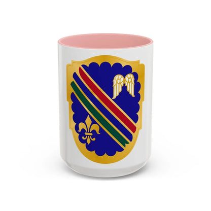 160th Infantry Regiment (U.S. Army) Accent Coffee Mug-15oz-Pink-Go Mug Yourself