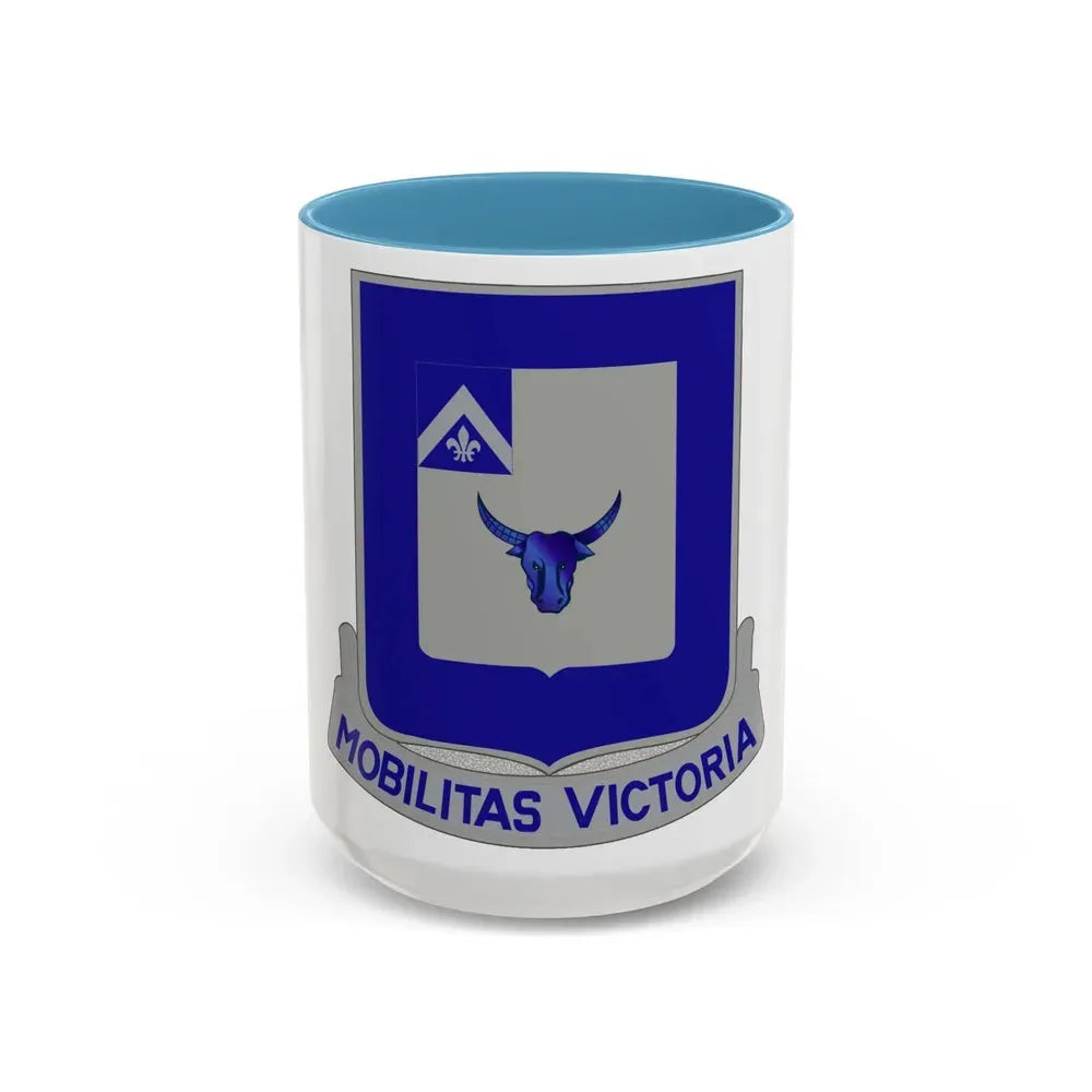161 Armored Infantry Battalion (U.S. Army) Accent Coffee Mug 15oz Light Blue - Go Mug Yourself