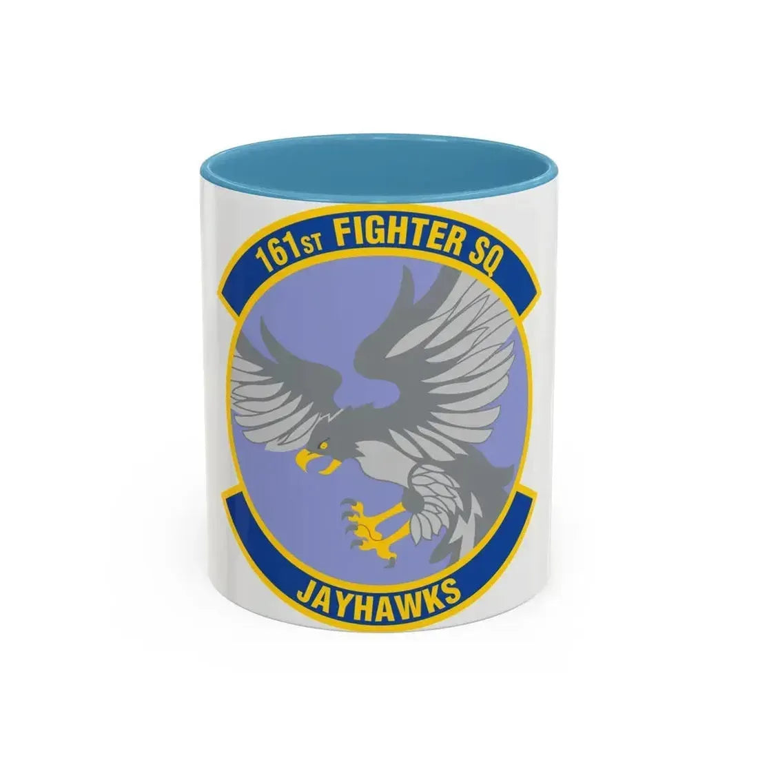 161 Fighter Squadron (U.S. Air Force) Accent Coffee Mug 11oz Light Blue - Go Mug Yourself