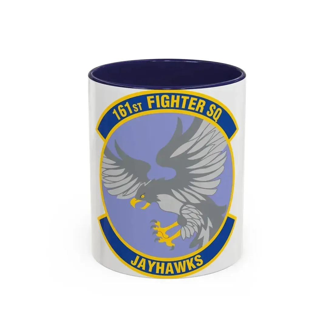 161 Fighter Squadron (U.S. Air Force) Accent Coffee Mug 11oz Navy - Go Mug Yourself