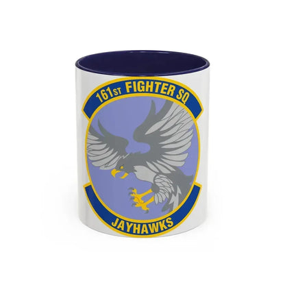161 Fighter Squadron (U.S. Air Force) Accent Coffee Mug 11oz Navy - Go Mug Yourself